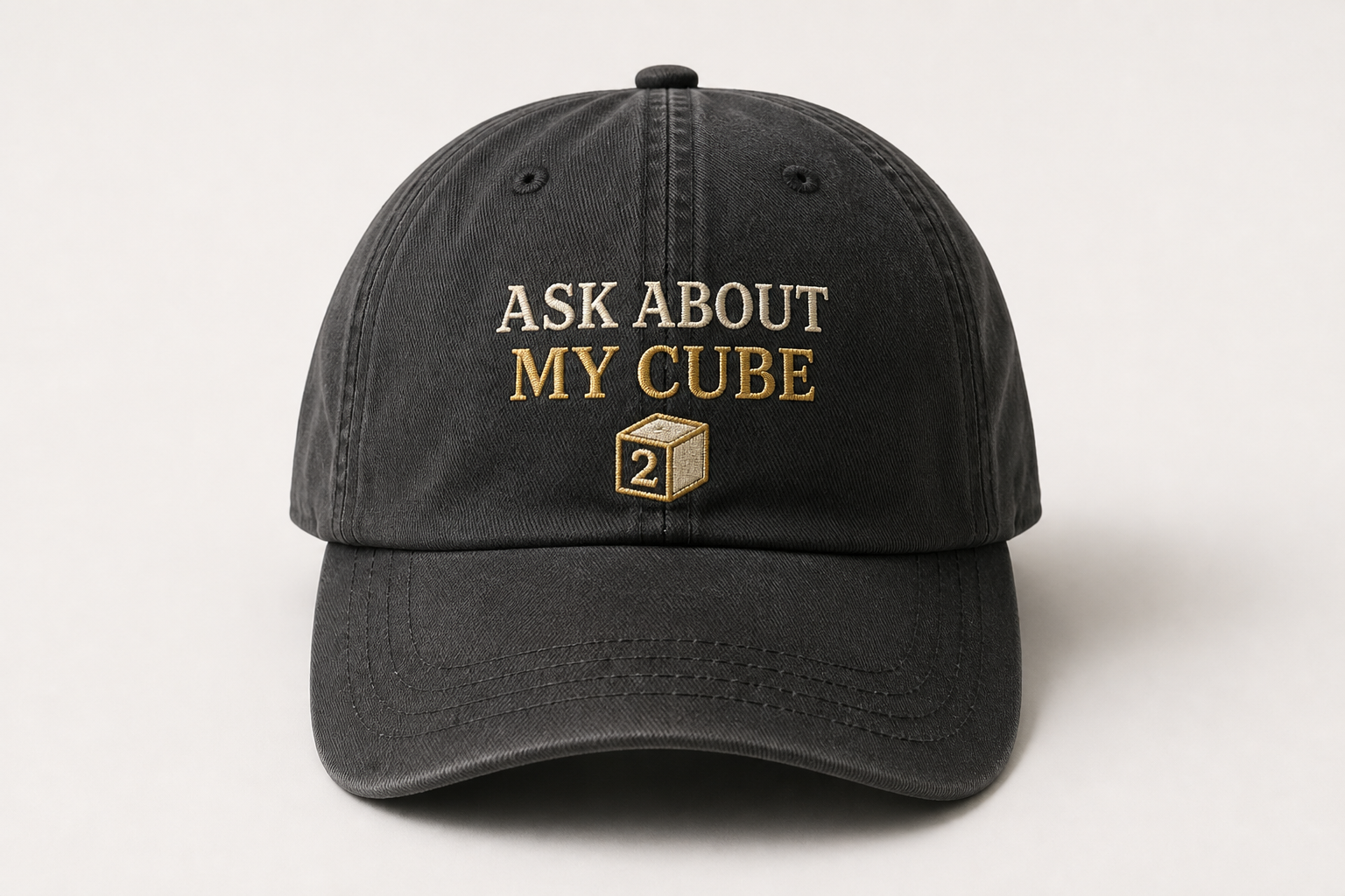 Dad hat: Ask About My Cube