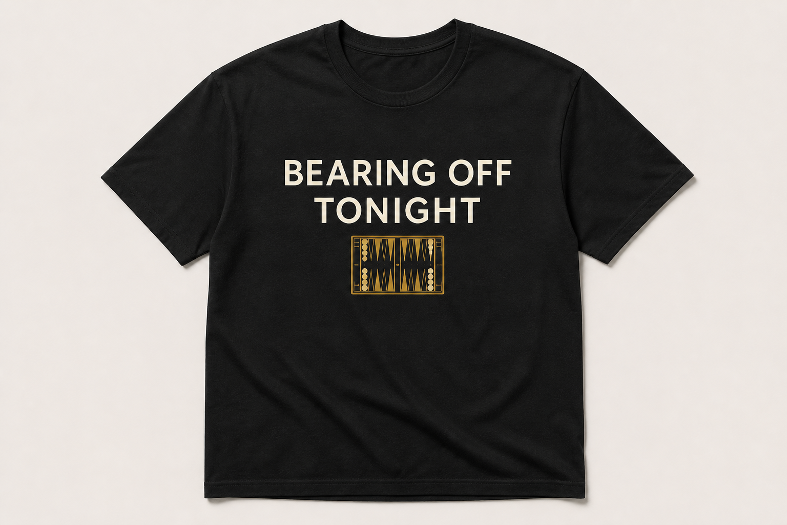 White tee: Bearing Off Tonight