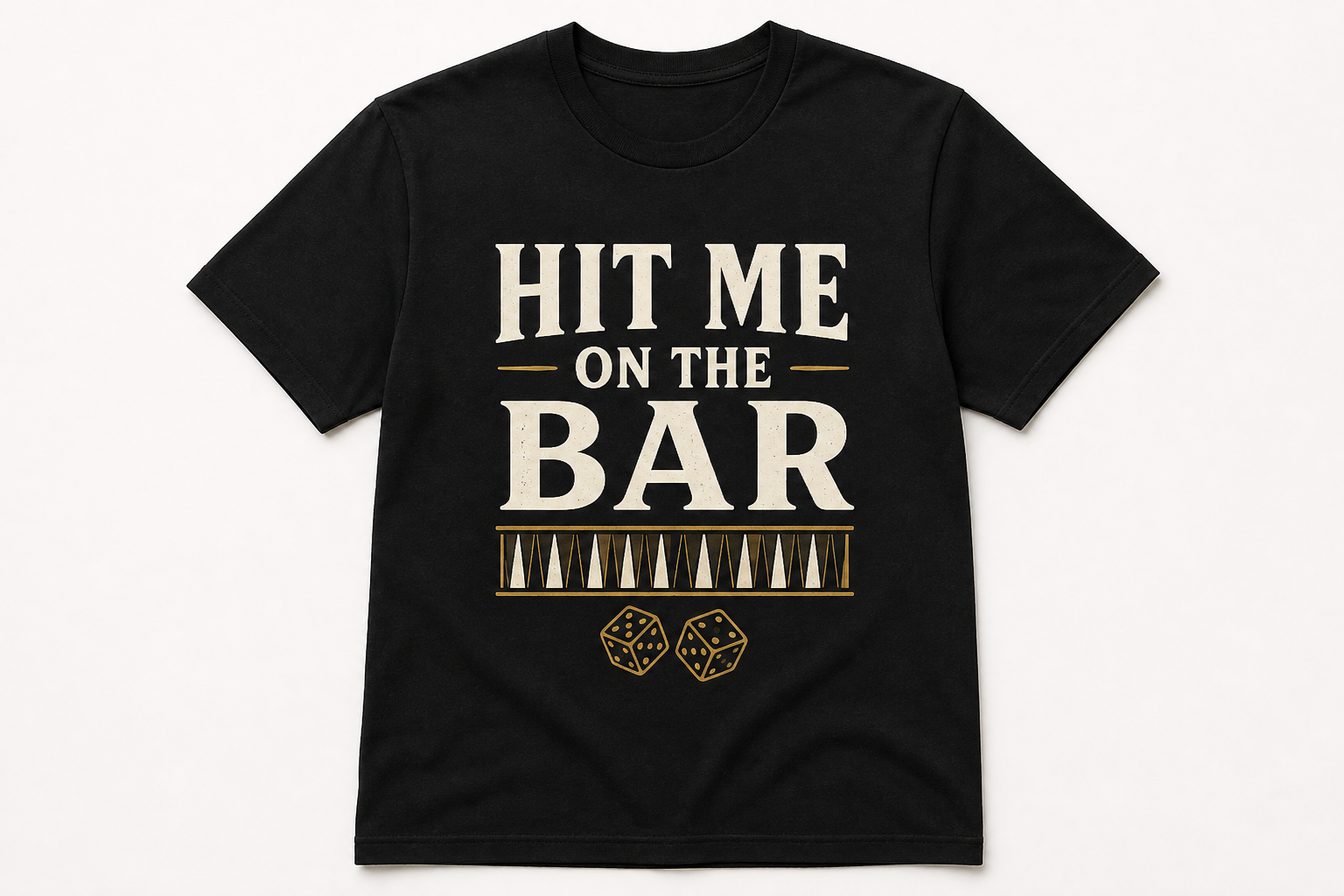 White tee: Hit Me On The Bar